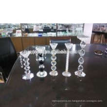 uso de candelabro de cristal del favet del metal de lujo para la decoración de la boda